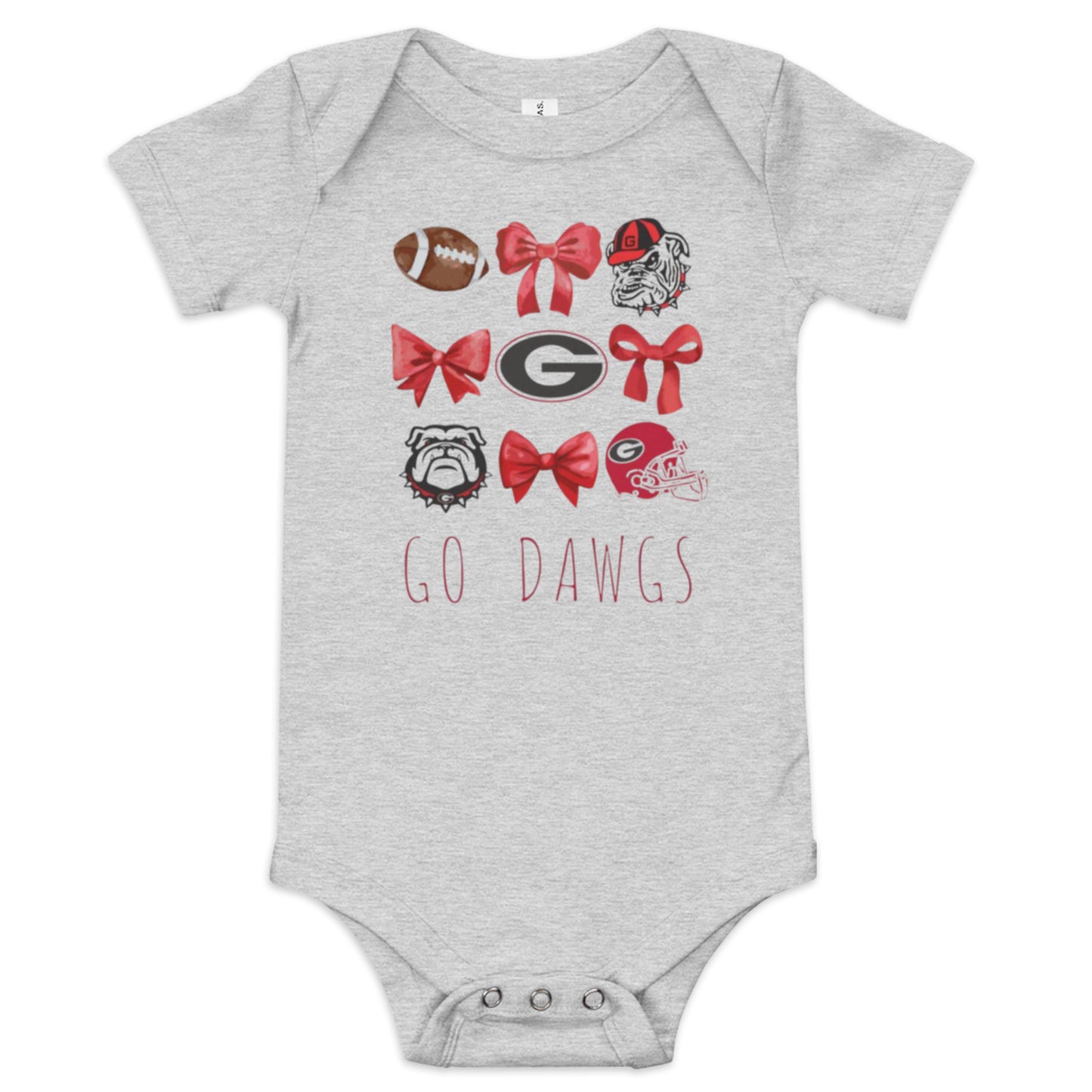 Georgia Bulldogs Baby Onesie