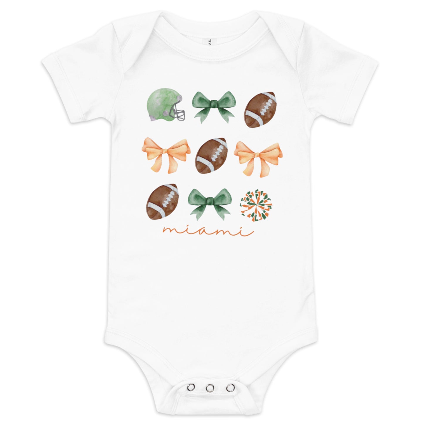Miami Hurricanes Baby Onesie