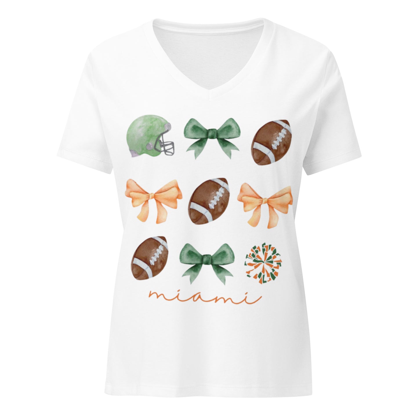 Miami Hurricanes Vneck T-Shirt