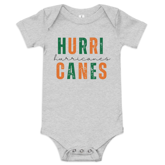 Miami Hurricanes Baby Onesie