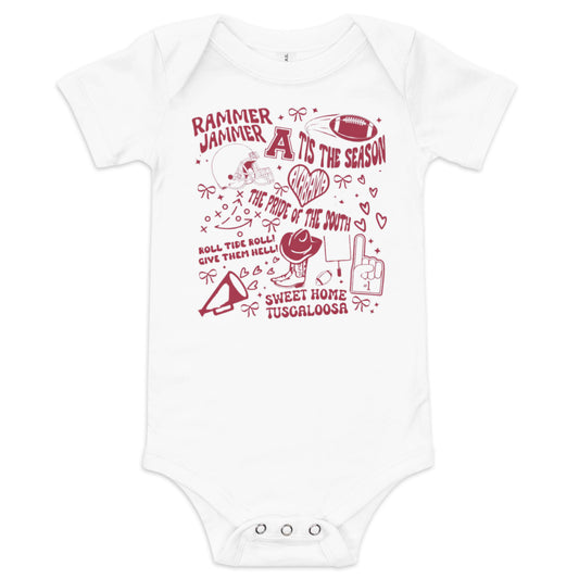 Alabama Rolltide Baby Onesie