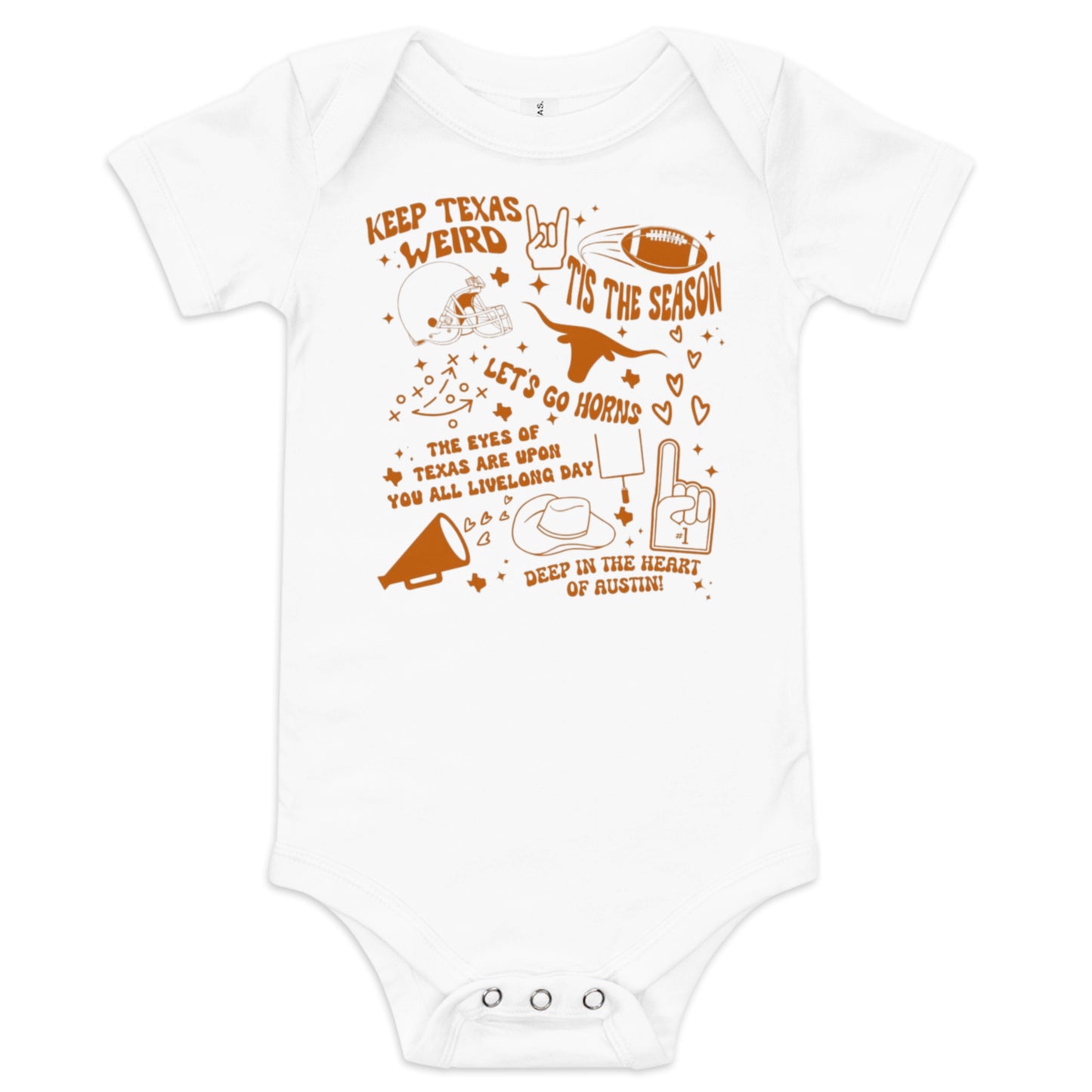 Texas Longhorns Baby Onesie