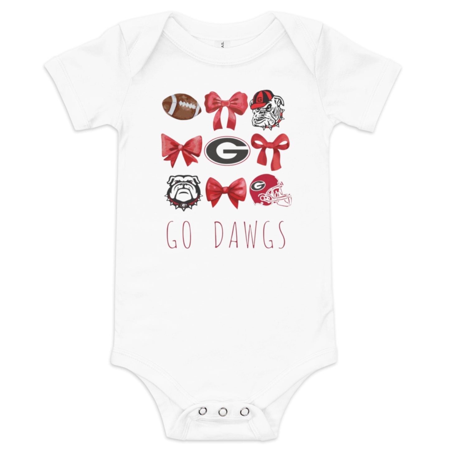 Georgia Bulldogs Baby Onesie