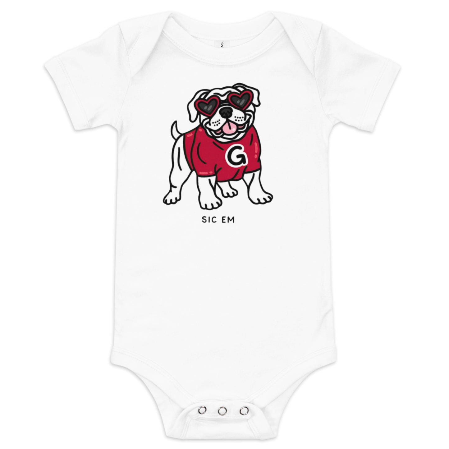 Georgia Bulldogs Baby Onesie