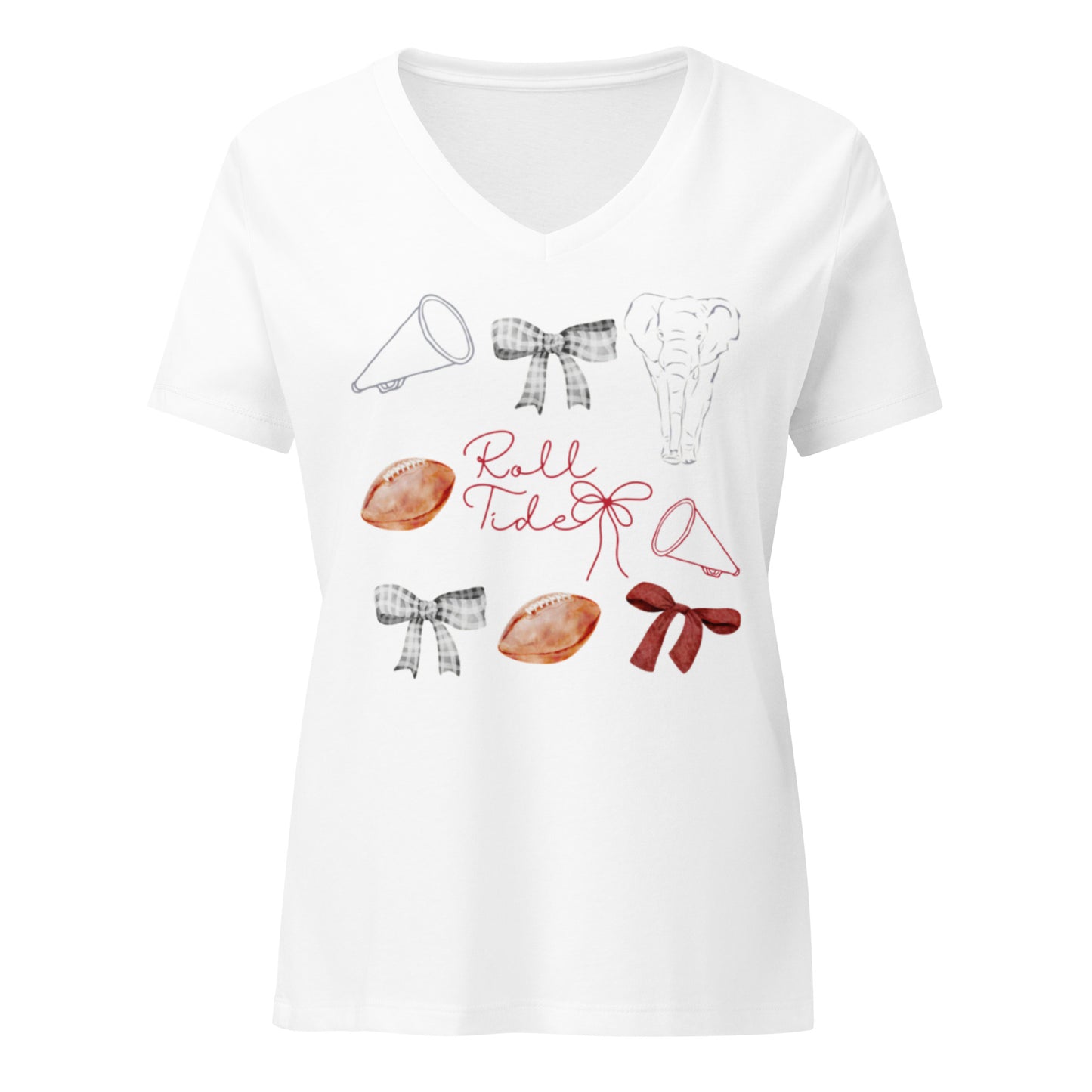 Alabama Rolltide Vneck Tshirt